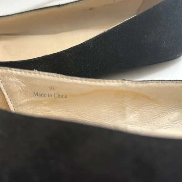 Pre owned J.Jill Elegant Black Floral Women's Flats - Picture 7 of 16